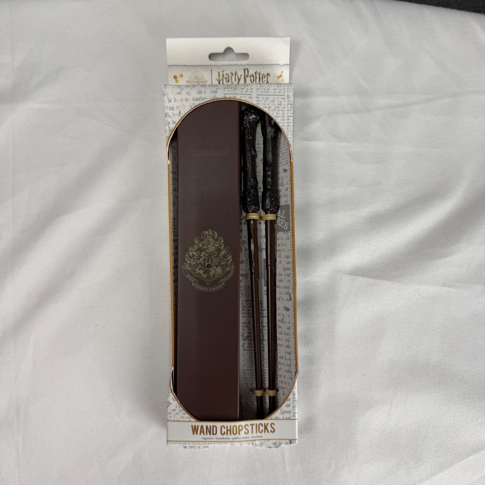Harry‎ Potter Wand Chopsticks with Hogwarts Crest Storage Case Paladone New